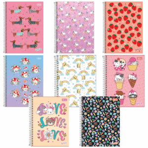 Caderno Espiral Universitário 1 Matéria Spice Feminino 80fls- Tilibra
