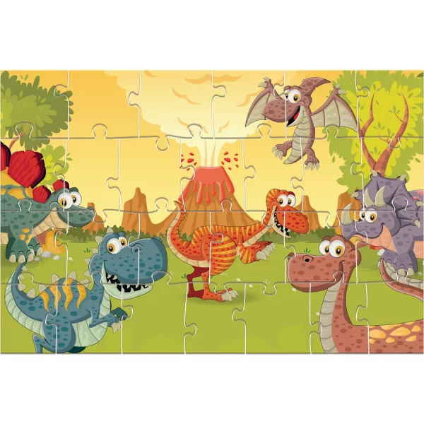 Quebra-Cabeça Dinossauro 30 Peças- Pais&Filhos - Imagem 2