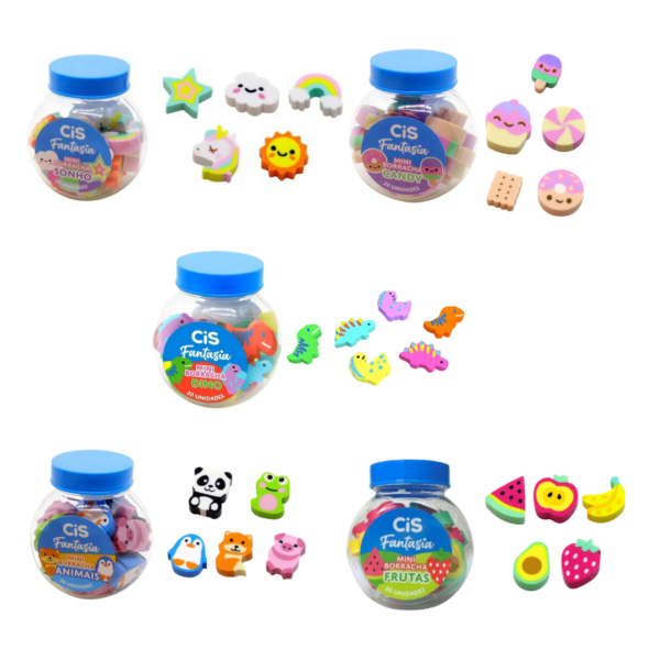 Mini Borrachas 20x1 Fantasia Diversas- CIS