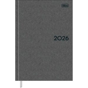Agenda Costurada M5 Milano Chumbo 2026- Tilibra
