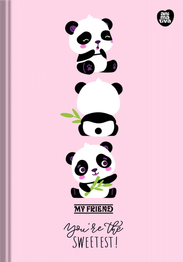 Caderno Brochura 1/4 Margeado My Friend 80fls- Animativa - Imagem 2