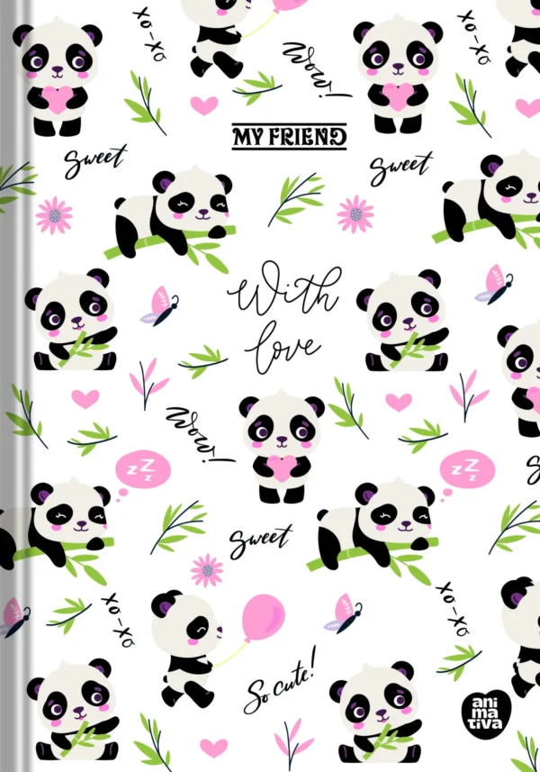 Caderno Brochura 1/4 Margeado My Friend 80fls- Animativa - Imagem 3