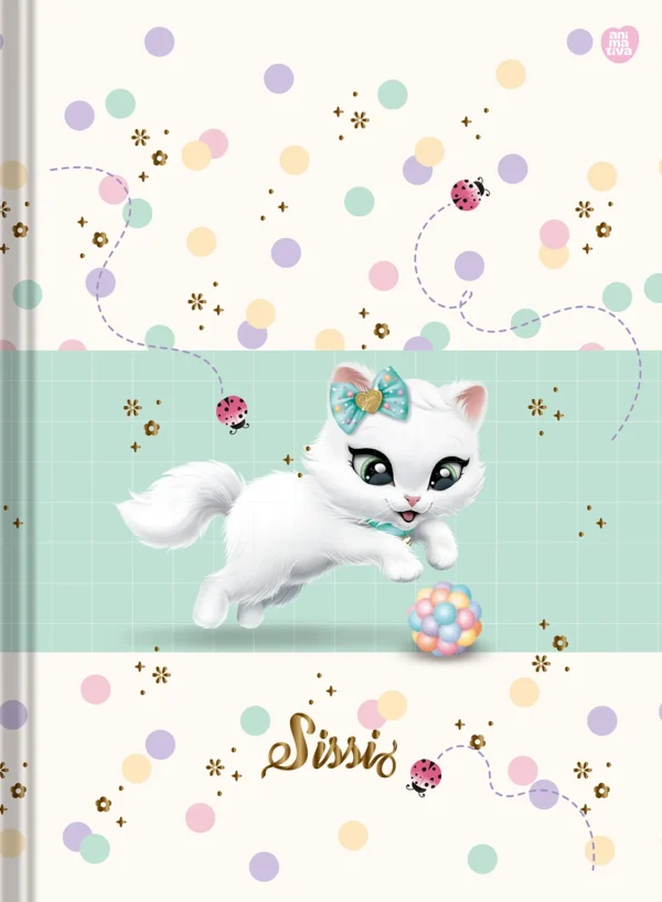 Caderno Brochura 1/4 Margeado Sissi 48fls- Animativa - Imagem 3