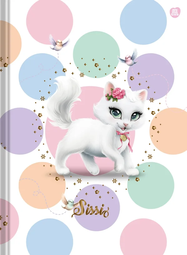 Caderno Brochura 1/4 Margeado Sissi 48fls- Animativa - Imagem 4