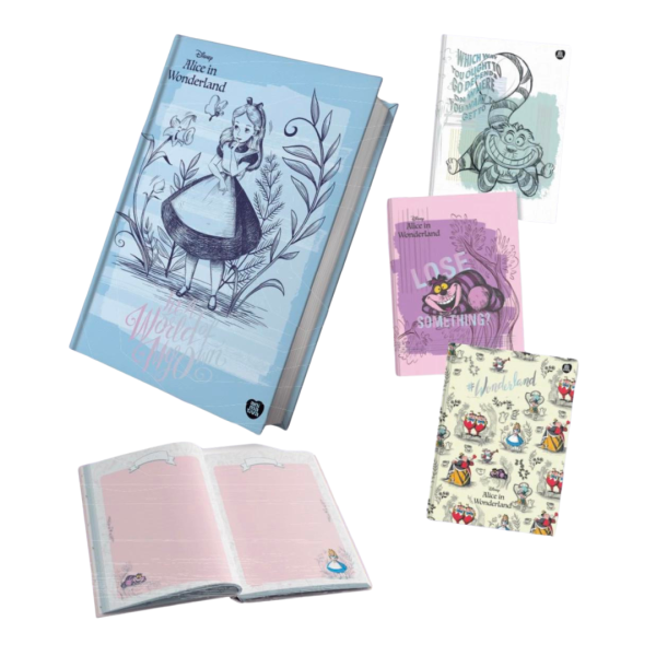 Caderno Colegial Costurado Alice No País das Maravilhas 160fls- Animativa - Imagem 6