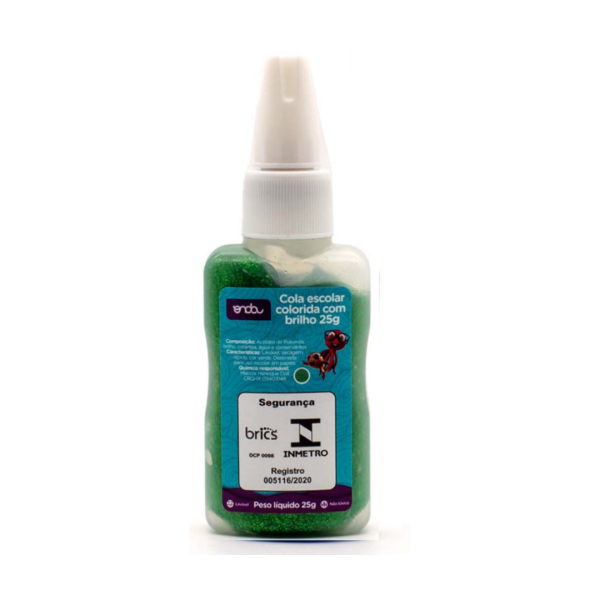 Cola com Glitter 25g Verde- Onda Pro