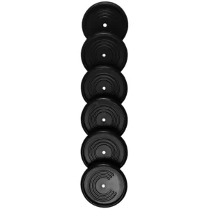 Discos G + Elásticos Preto 12 Unidades- Caderno Inteligente