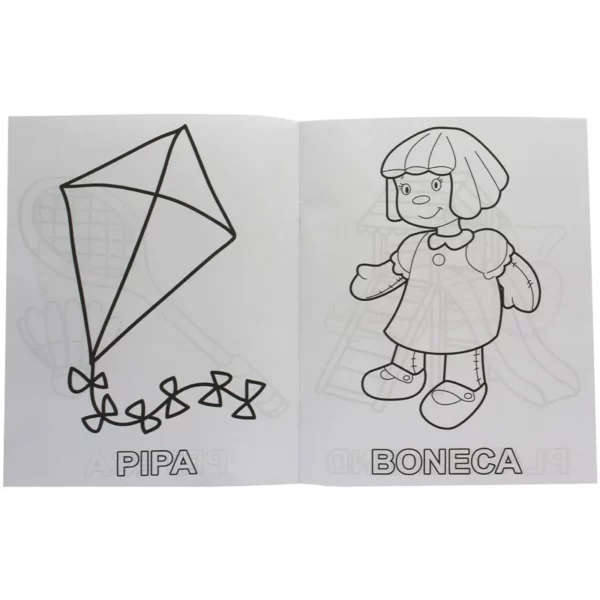 Livro de Colorir Brinquedos- Todo Livro - Imagem 2