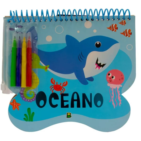 Livro de Colorir Aventura com Cores: Oceano- Todo Livro