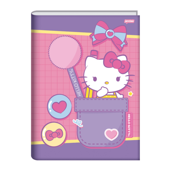 Caderno Brochura 1/4 Hello Kitty 80fls- Jandaia - Image 5