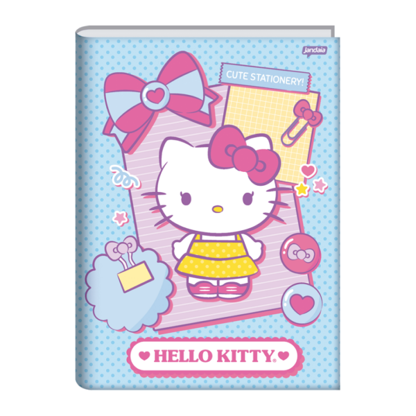 Caderno Brochura 1/4 Hello Kitty 80fls- Jandaia - Image 3