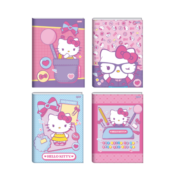 Caderno Brochura 1/4 Hello Kitty 80fls- Jandaia