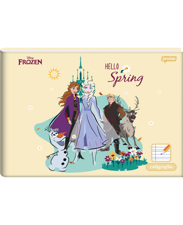 Caderno de Caligrafia 1/4 Frozen 40fls- Jandaia