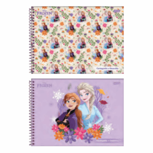 Caderno de Desenho Espiral Capa Dura Frozen 80fls- Jandaia