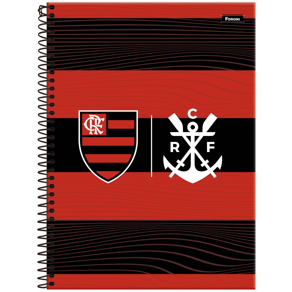 Caderno Universitário Espiral 10 Matérias Flamengo 80fls- Foroni - Imagem 4