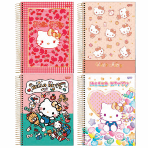 Caderno Espiral Universitário 10 Matérias 160fls Hello Kitty- Jandaia