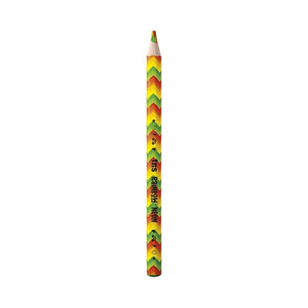 Lápis de Cor Jumbo Multicolorido Rainbow Neon- TRIS