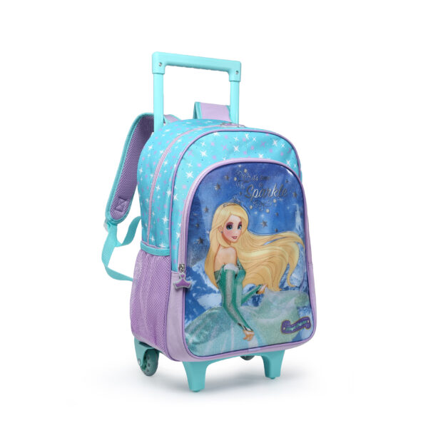 Kit Mochila de Rodinhas/Lancheira/Estojo e Garrafa Magic Princess- Nova Rio - Imagem 5
