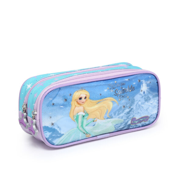 Kit Mochila de Rodinhas/Lancheira/Estojo e Garrafa Magic Princess- Nova Rio - Imagem 7