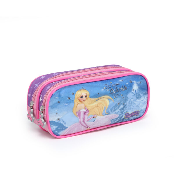Kit Mochila de Rodinhas/Lancheira/Estojo e Garrafa Magic Princess- Nova Rio - Imagem 4