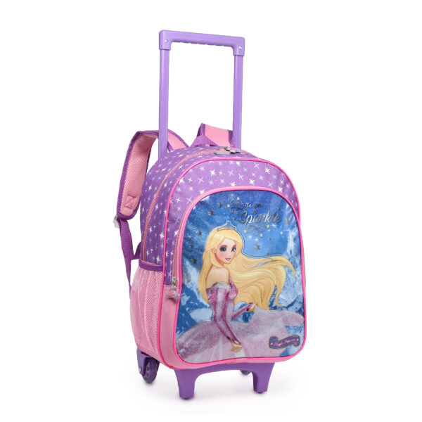 Kit Mochila de Rodinhas/Lancheira/Estojo e Garrafa Magic Princess- Nova Rio - Imagem 2