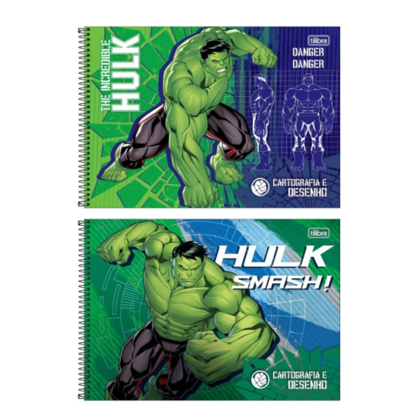 Caderno de Desenho e Cartografia Hulk 80fls- Tilibra