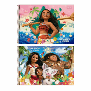 Caderno de Desenho e Cartografia Moana 2 80fls- Tilibra