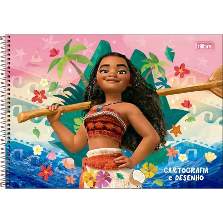 Caderno de Desenho e Cartografia Moana 2 80fls- Tilibra - Imagem 4