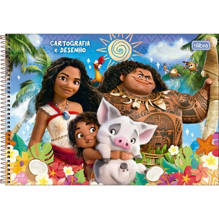 Caderno de Desenho e Cartografia Moana 2 80fls- Tilibra - Imagem 3