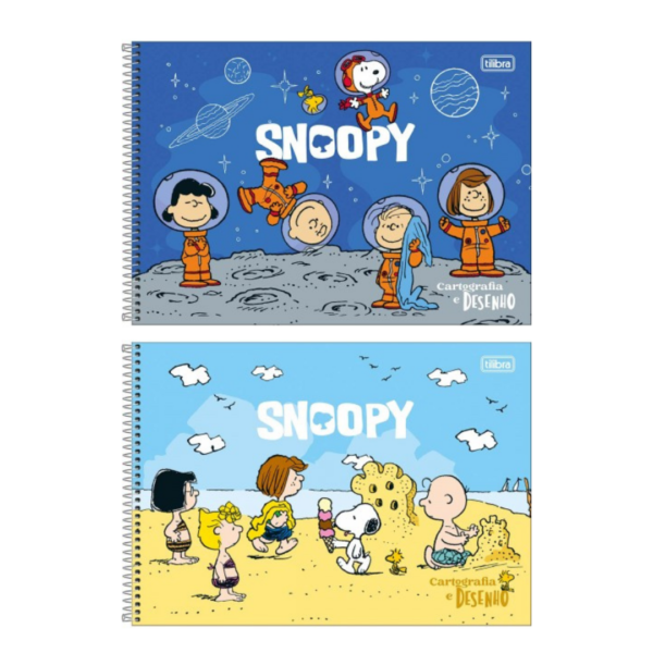 Caderno de Cartografia e Desenho 80Fls Snoopy- Tilibra