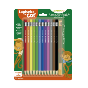 Kit Lapiseira de cor 12 Cores- Leo e Leo
