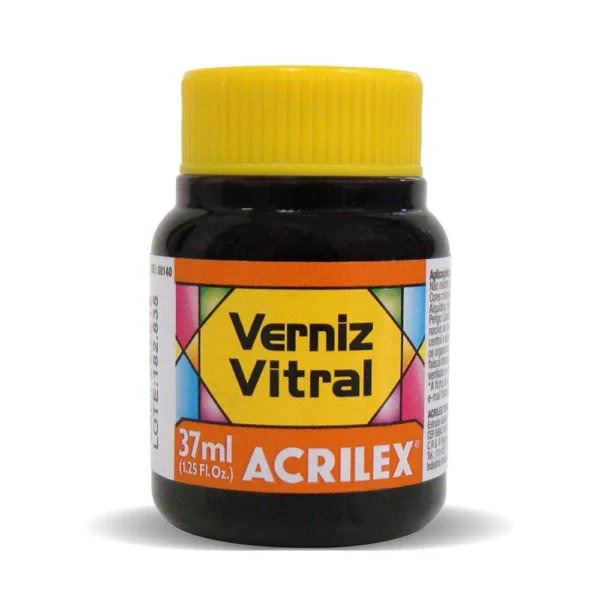 Verniz Vitral Laranja 37ml- Acrilex