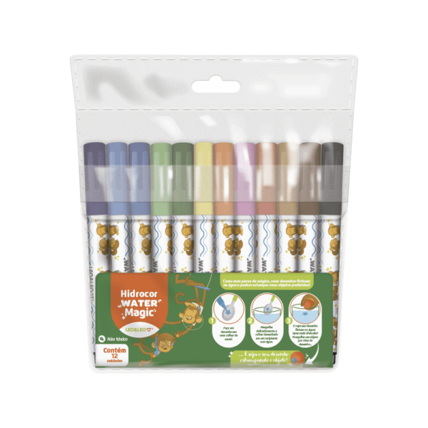 Canetinha Water Magic 12 Cores- Leo e Leo