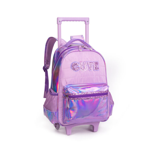 Kit Mochila de Rodinhas/Lancheira/Estojo Cute- Nova Rio - Imagem 2