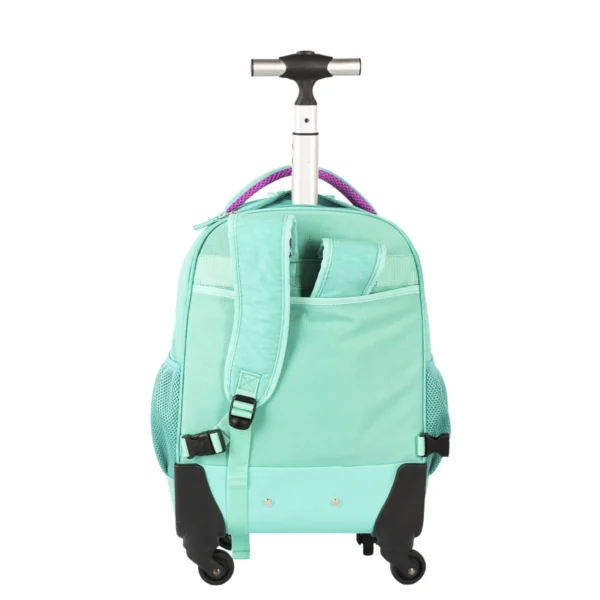 Mochila de Rodinhas 360° Especial Crinkle Turquesa- Sestini - Imagem 3