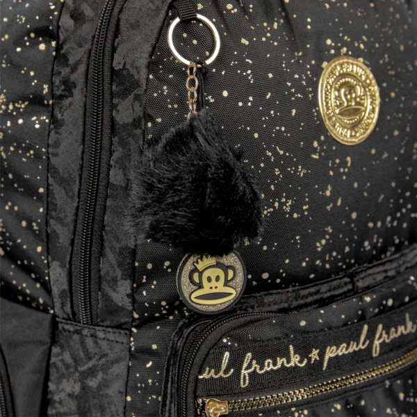 Mochila de Costas Paul Frank Style Preta- Sestini - Imagem 4