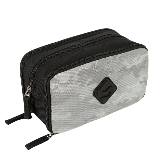 Estojo Box 3 Compartimentos Tactical Snow Preto e Cinza- Sestini