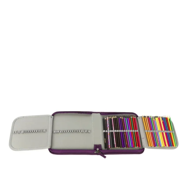 Estojo Artístico Crinkle Roxo Cintilante- Sestini - Imagem 3