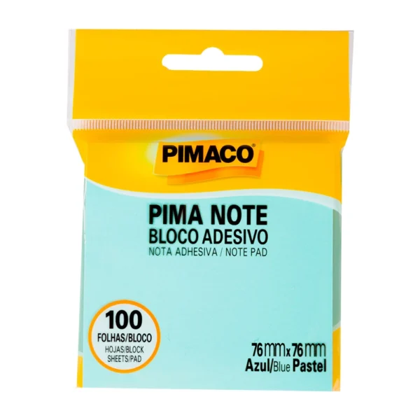 Bloco Adesivo Azul Pastel 76mmX76mm 100fls- Pimaco