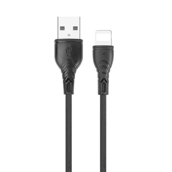 Cabo de Carregador Iphone 1,0mt PVC Preto- Letron