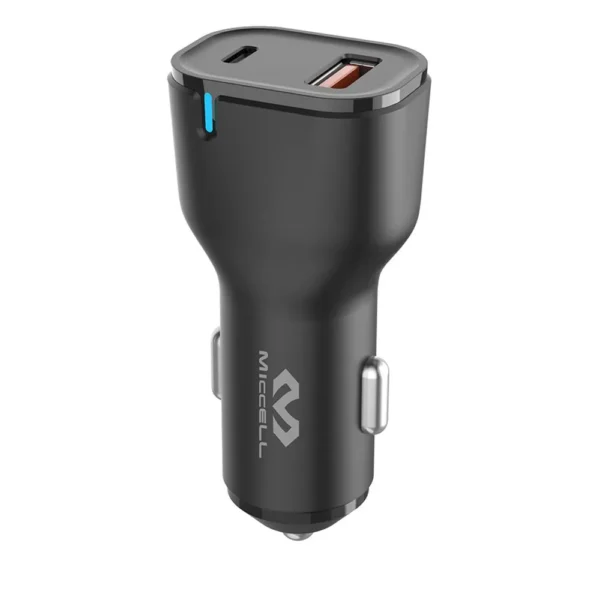 Carregador de Carro 2 Entradas USB+PD Preto- Letron