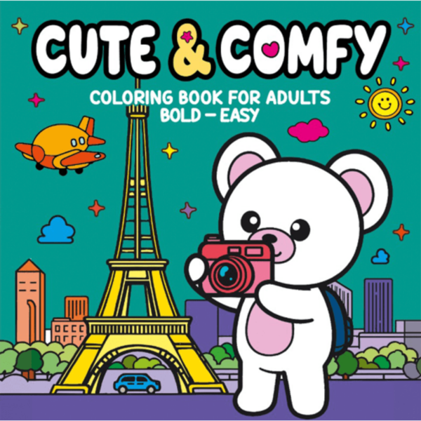 Livro de Colorir Cute&Comfy Turistas