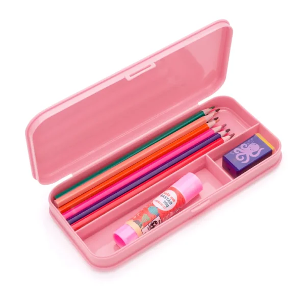 Estojo de Plástico com Divisória Pastel Cores- Leo&Leo - Imagem 6