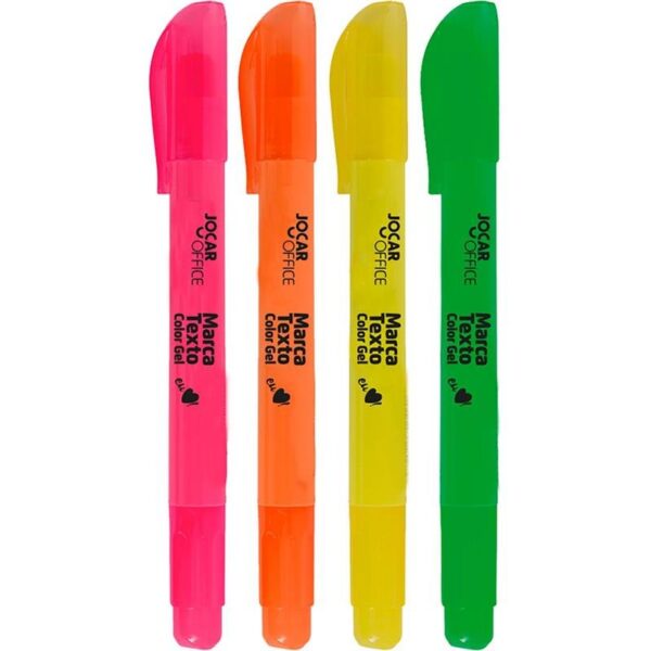 Marca Texto Color Gel Cores- Jocar Office