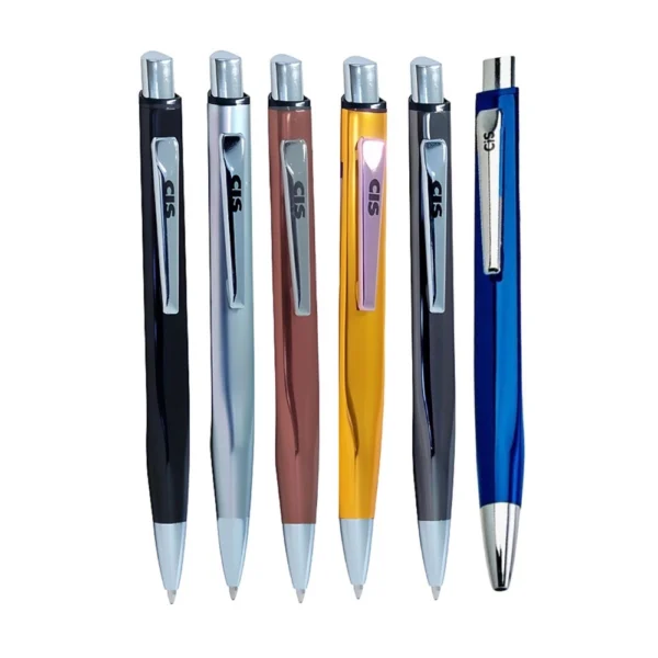 Caneta Esferográfica Retrátil Metal 1,0mm Tinta Azul Modelo 03- CIS