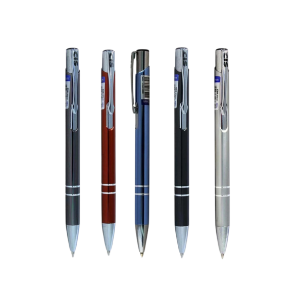 Caneta Esferográfica Retrátil Metal 1,0mm Tinta Azul Modelo 01- CIS
