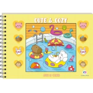 Livro para Colorir Capa Dura Cute & Cozy 48fls- Ciranda Cultural