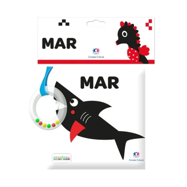 Livro de Pano com Chocalho: Mar- Ciranda Cultural