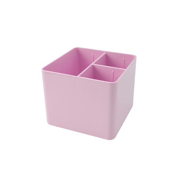 Porta Objetos 3 Divisões Rosa Pastel- Dello