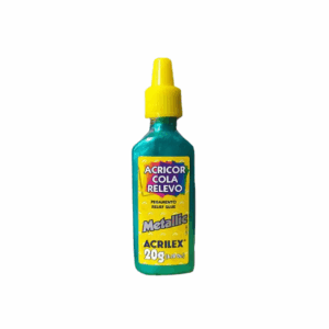 Acricor Cola Relevo Metallic Verde 20g- Acrilex